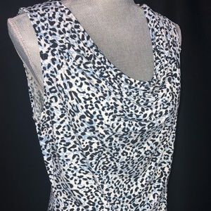 Calvin Klein dressy tank leopard print size M